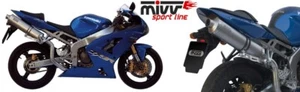 MIVV Titanio Slip-On para Hochgelegt Kawasaki ZX-6 RR / R 636 600 03-04 Ovalado - Imagen 1 de 2