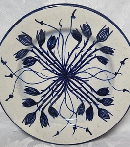 Olaria Nova LAGS Portugal Pottery Plate Dish Blue & White Size Approx 20cm - Picture 1 of 24