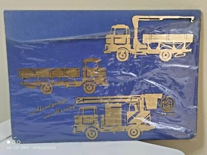 VINTAGE IFA W50 TRUCK MODELS ORIGINAL GERMAN LOGO ALUMINUM SIGNS DDR SOVIET GDR - Picture 1 of 12