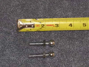 2ea 13mm Ball Stud 1” LONG Shaft Gas Spring Strut Shock Mount pin Bolt 5/16 SAE - Picture 1 of 5
