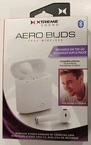 Extreme Sound Aero Buds Wireless Bluetooth White Ear Buds - Picture 1 of 3