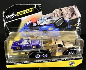 Maisto Design 1:64 Diecast Elite Transport 1987 Buick Regal T Type & Tow Flatbed - Picture 1 of 13
