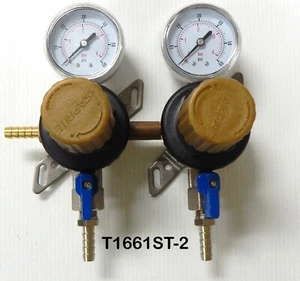 Tap-Rite in-line CO2 Draft Beer Tap Secondary Regulators - T1661ST-2 - Picture 1 of 1
