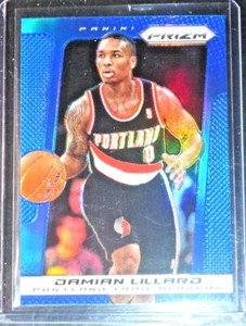 2013-14 Panini Prizm Damian Lillard #19 Portland Trail Blazers Blue Prizm SP