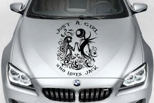 NIGHTMARE BEFORE CHRISTMAS JACK AND SALLY LOVE VINYL DECAL SIDE HOOD CAR TRUCK - Foto 1 di 1