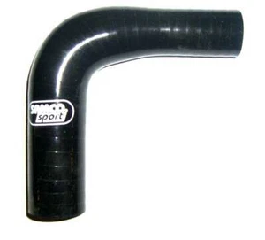 SAMCO SPORT #RE90/45-38(BLACK) 1-3/4in to 1-1/2in 90Deg Reducer Elbow Black - Picture 1 of 1
