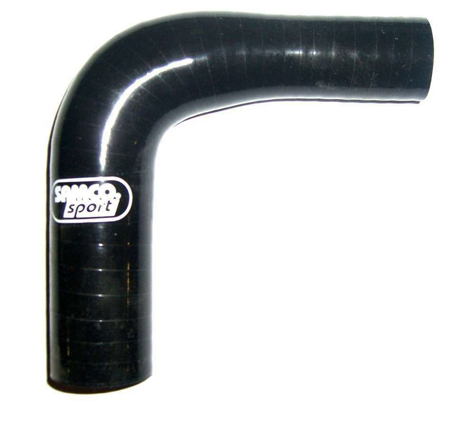 SAMCO SPORT #RE90/45-38(BLACK) 1-3/4in to 1-1/2in 90Deg Reducer Elbow Black - Image 1 of 1