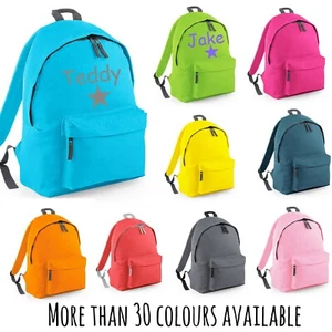 Personalisierter Schulrucksack Kinderrucksack benannt Mädchen Jungen - Bild 1 von 32