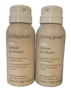 Lot of 2 LIVING PROOF Frizz Instant De-Frizzer Travel Size Mini 2.8fl oz - Picture 1 of 1