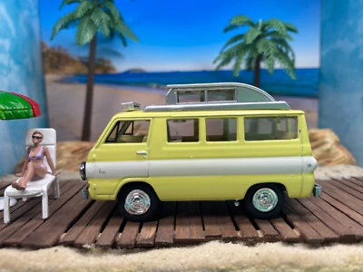 1965 65 Dodge A-100 Camper Van Limited Edition Diecast Car 1/64 Scale-Loose - Image 1 of 4