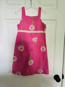 Lilly Pulitzer Sun Dress Size 8 Years, Sleeveless, Pink , Floral, Cotton. - Picture 1 of 4