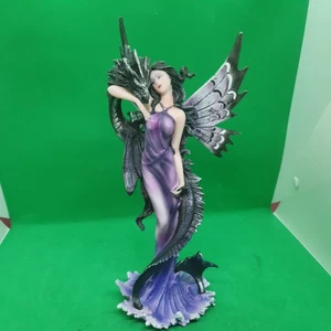 Nemesis Now Guardians Embrace Figurine Dark Fairy Dragon Ornament 26.5cm - Foto 1 di 8