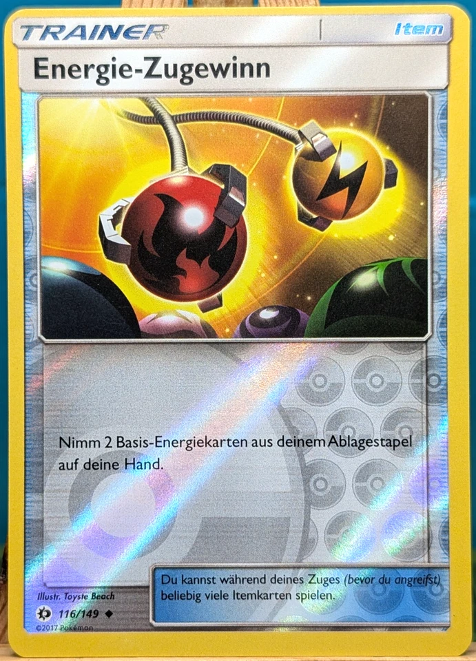 POKEMON - Sonne & Mond - Energie-Zugewinn - 116/149 - REVERSE HOLO - deutsch - Bild 1 von 1