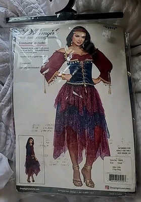 Nuevo Disfraz de Halloween Gitana Dreamgirl Juegos con disfraces Juego de rol Talla Pequeña  Foto 1 de 4