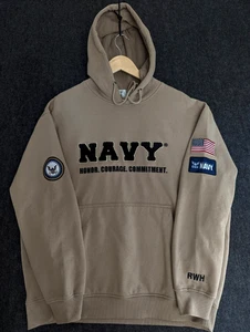 The Bradford Exchange U.S. Naval Academy Hoodie USN Navy Pullover Mens Sz XL Tan - Picture 1 of 18