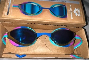 ARENA Unisex Python Racing Gafas de Natación Adulto Turquesa-agua-fucsia Caja Abierta - Imagen 1 de 9