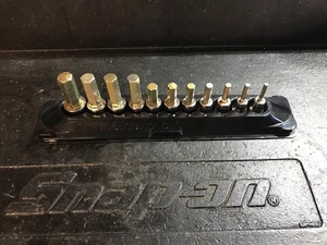Snap-On 211EFAMY 11 pc 3/8" Drive Metric Standard Hex Bit Socket Set 14MM-4MM - Picture 1 of 4