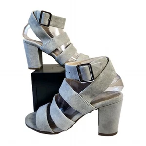 Sandalias informales de tacón Vionic Perk Blaire para mujer talla 7,5 M gris claro gamuza zapato - Imagen 1 de 16