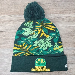 Seattle Super Sonics Beanie New Era NBA Hardwood Classics OSFA grün gelb - Bild 1 von 8