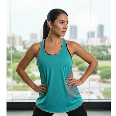 Camiseta sin mangas The North Face para mujer grande L/G verde azulado naranja Mountain Athletics Foto 1 de 4