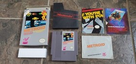 Metroid Nintendo NES Complete CIB Box Game Poster Instruction Manual Inserts !!!