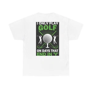 Kopie lustiges Golf T-Shirt für Golfliebhaber Unisex schwere Baumwolle Tee - Bild 1 von 29