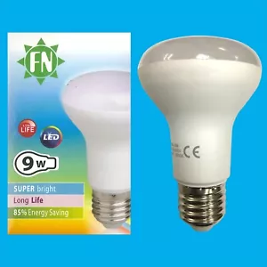 6x 9W R63 LED Reflektor Scheinwerfer Glühbirnen E27 Es 6500K Daylight Weiß Lampe - Bild 1 von 2