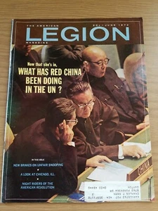 American Legion Magazine June 1972 Red China UN Snooping Vintage - Picture 1 of 9