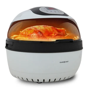 EUROCHEF 10L Electric Digital Air Fryer with Rotisserie, Rotating Fry Basket - Picture 1 of 12