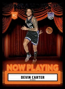 2024-25 Panini NBA Hoops Now Playing 30 Devin Carter, Sacramento Kings - Bild 1 von 2