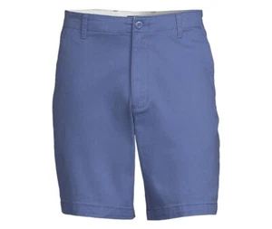 Pantalones Cortos George Para Hombre Sobre la Rodilla Talla 46 Azul Frente Plano Cremallera Mosca tiro Medio Nuevos - Imagen 1 de 5