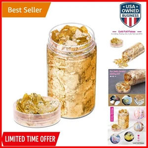 Copos de lámina de oro para resina joyería uñas artesanía 5G oro brillante brillante brillante - Imagen 1 de 9
