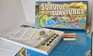 Vintage 1982 Parker Brothers Survive! Survivre! Board Game 100% Complete ! - Picture 1 of 16