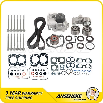 Head Gasket Bolt w/ Timing Belt WP Kit for 99-05 Subaru Impreza Legacy 2.5L EJ25 - Image 1 of 4