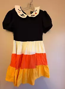 Disney Her Universe Hot Topic Minnie Mouse Candy Corn Halloween Dress Large READ - Picture 1 of 12