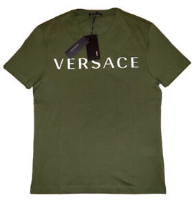 VERSACE Green T-Shirt for MEN