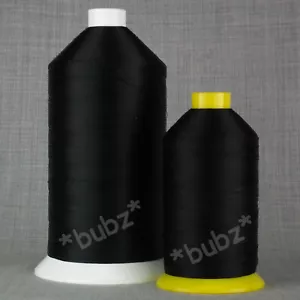 BONDED NYLON SEWING THREAD 40s TKT * HUGE* 7,000m SPOOL BLACK 40 LEATHER REPAIR - Picture 1 of 1