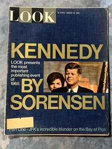 LOOK Magazine - 1965 August 10 ~ Sorenson on JFK Kennedy ~ Combine and SAVE! - Picture 1 of 2