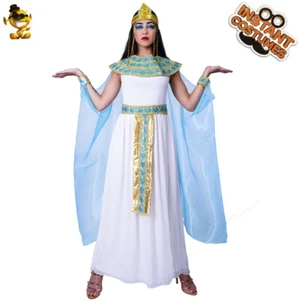 Ladies Egyptian Queen Costumes Halloween Cosplay Women Fancy Dress - Picture 1 of 5