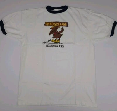 Camiseta con timbre estampada vintage años 70 80 Pueblo Village Florida Country Store EE. UU.  Foto 1 de 4