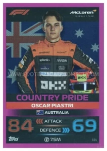 #324 OSCAR PIASTRI (ORGULLO DEL PAÍS) TURBO PARALELO ATTAX 2023 - Imagen 1 de 1
