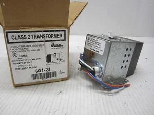 JUSTIN INC 601-24 Class 2 Transformer 120 VAC 24 Volt with Circuit Breaker - Picture 1 of 3