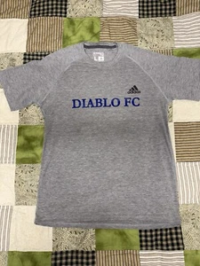Y2K Los Angeles FC adidas climalite Mens Large Shirt Jersey #11 Gray Soccer - Picture 1 of 6