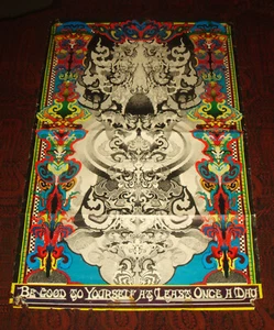 vintage EAST TOTEM WEST Be Good To Yourself 1968 PSYCHEDELIC Headshop POSTER - Picture 1 of 10