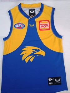 AFL West Coast Eagles Castore Football Jumper Guernsey Youth - Size JM (Teen) - Picture 1 of 10