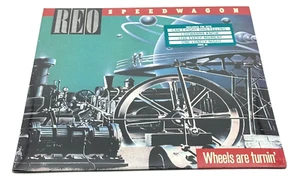 SEALED Vintage REO SPEEDWAGON Wheels Are Turnin' QE 39593 Vinyl LP '84 1st PRESS - Picture 1 of 10