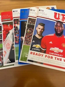 Manchester United Home Football Programmes 2017/2018 #79 - select from dropdown - Picture 1 of 32
