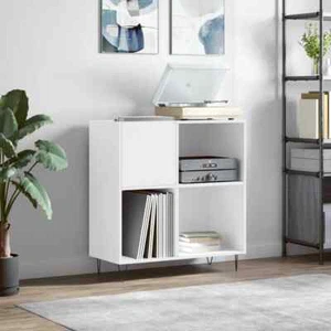 Mobile Porta Dischi Bianco 84,5x38x89 cm in Legno truciolato - Foto 1 di 9