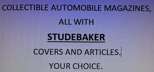 Studebaker covers and articles in Collectible Automobile Magazines. Your choice. - Imagen 1 de 6