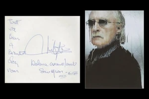 Christophe (1945-2020) - Chanteur français - Page de livre d'or signée - 1986 - Picture 1 of 4